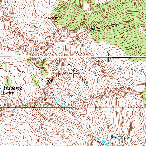 Topographic Map of Trail Creek Trail, OR