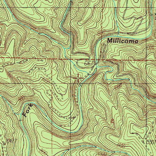 Topographic Map of Trout Creek, OR