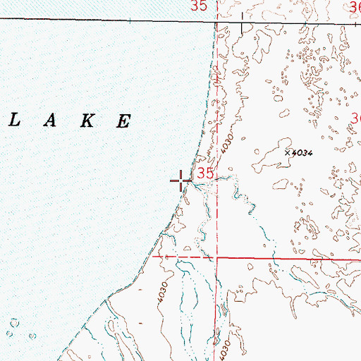 Topographic Map of Trout Creek, OR