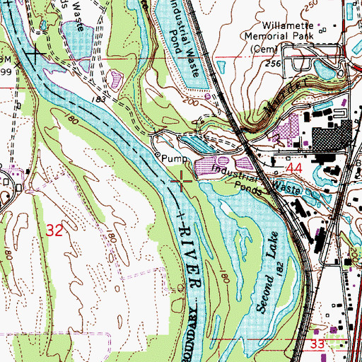 Topographic Map of Truax Creek, OR