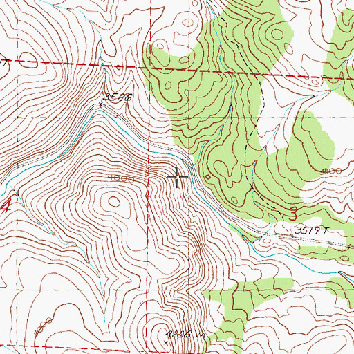 Topographic Map of Tubb Creek, OR