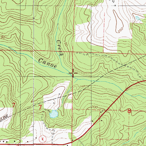 Topographic Map of Reedy Creek, FL