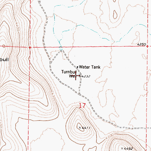 Topographic Map of Turnbull Well, OR