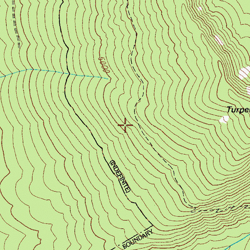 Topographic Map of Turpentine Peak Trail, OR