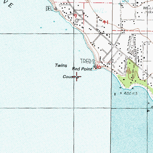 Topographic Map of Cousins, OR