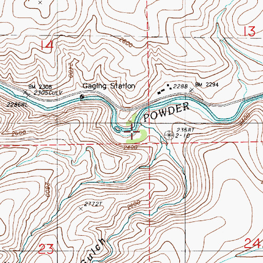 Topographic Map of Upper Timber Canyon, OR