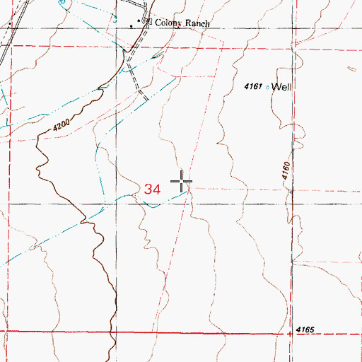 Topographic Map of Van Horn Creek, OR