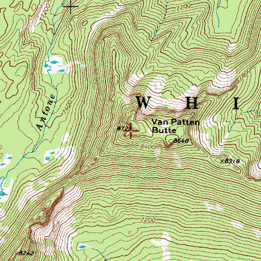 Topographic Map of Van Patten Butte, OR