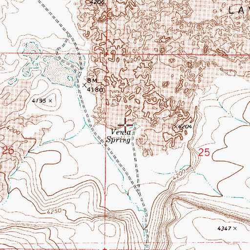 Topographic Map of Venta Spring, OR