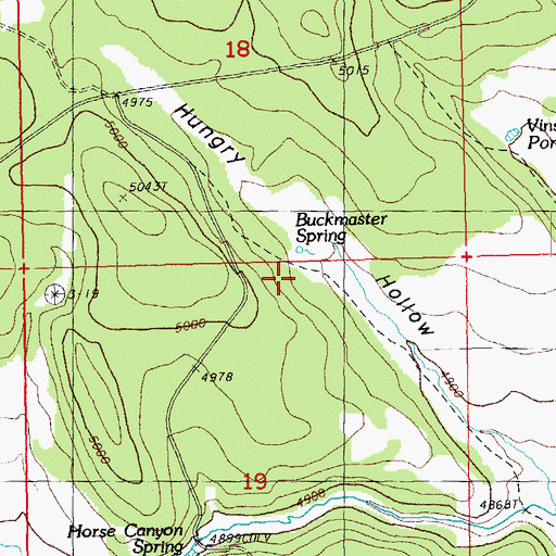 Topographic Map of Vinson Ranch, OR