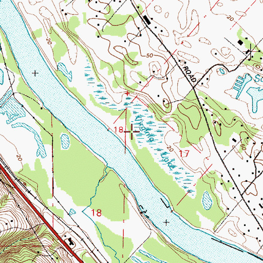 Topographic Map of Virginia Lake, OR