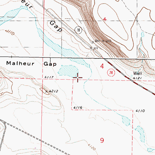 Topographic Map of Virginia Valley, OR