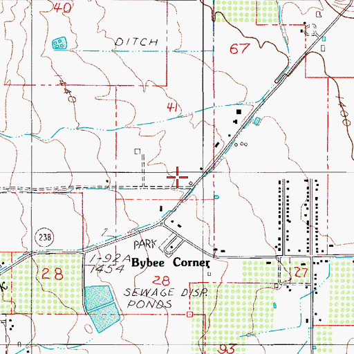 Topographic Map of Walker Creek, OR