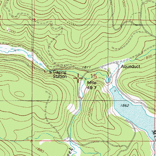 Topographic Map of Walker Creek, OR