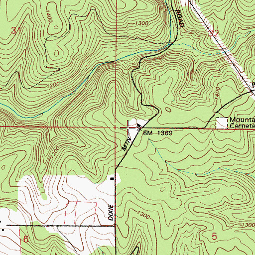 Topographic Map of Wallace School (historical), OR