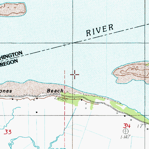 Topographic Map of Wallace Slough, OR