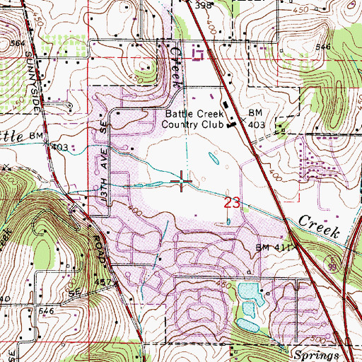 Topographic Map of Waln Creek, OR