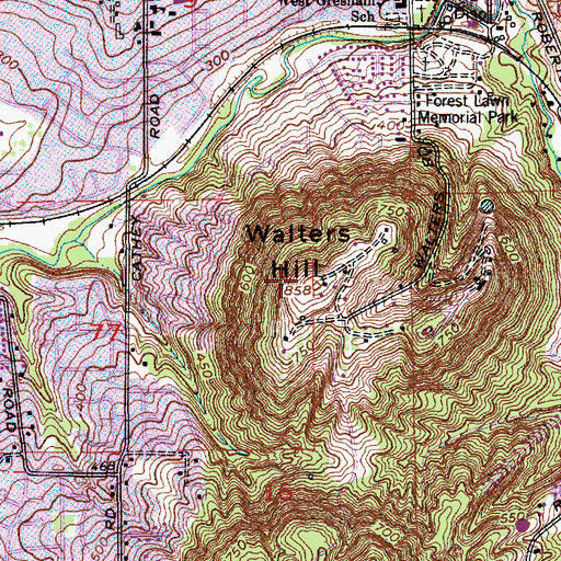 Topographic Map of Gresham Butte, OR