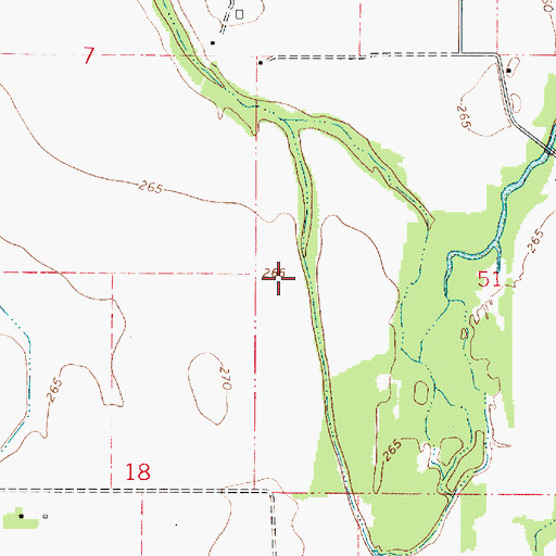 Topographic Map of Walton Slough, OR