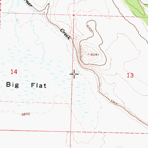 Topographic Map of Warner Creek, OR