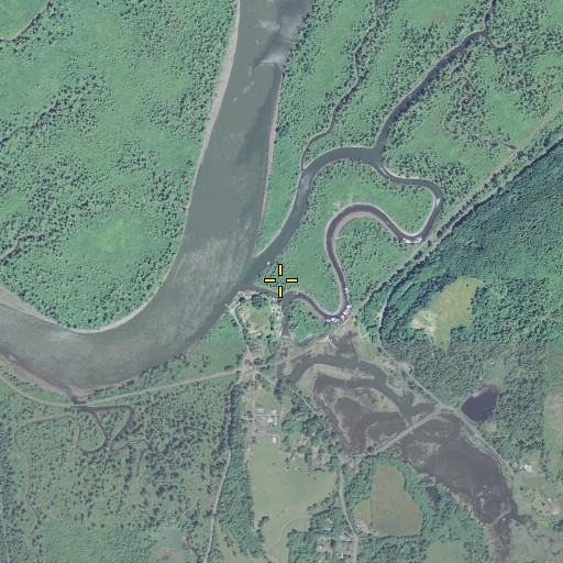 Aerial/Satellite Image of Warren Slough, OR