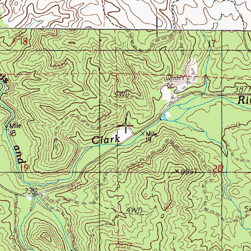 Topographic Map of Warrenton Dam, OR