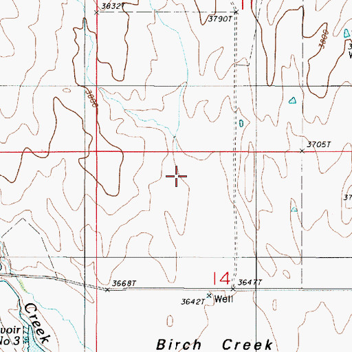 Topographic Map of Water Trough Draw, OR