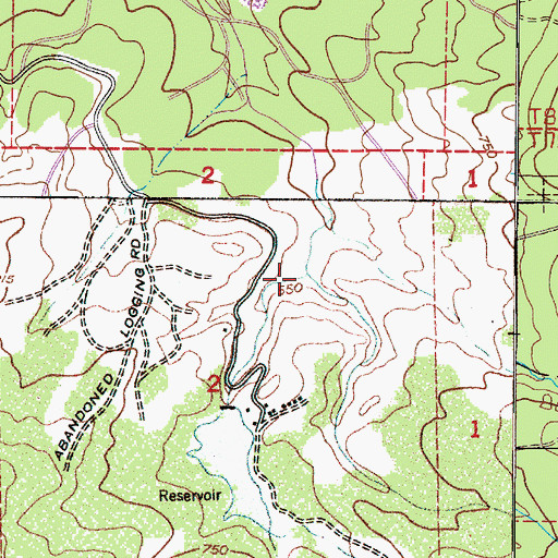Topographic Map of Waterworks Creek, OR