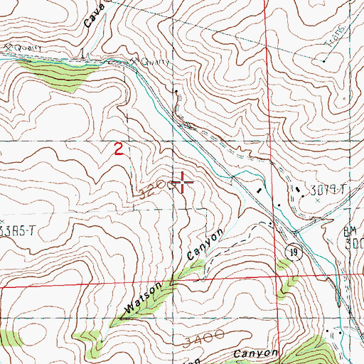 Topographic Map of Watson Canyon, OR