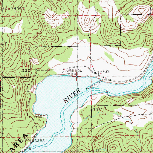 Topographic Map of Way Ranch, OR