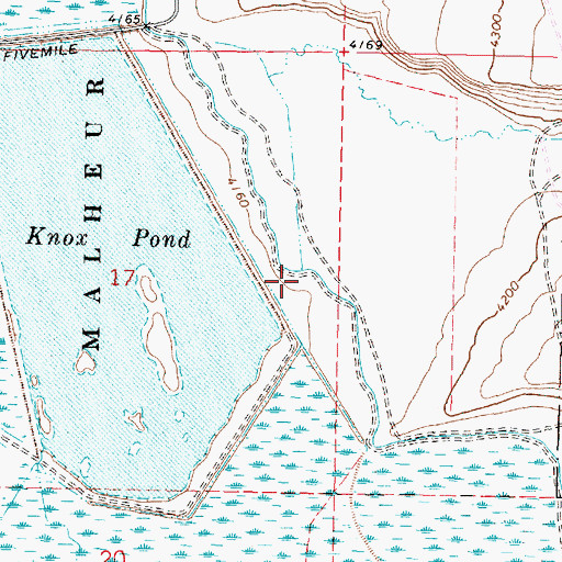 Topographic Map of Webb Spring Creek, OR