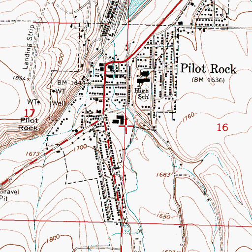 Topographic Map of Wegner Creek, OR