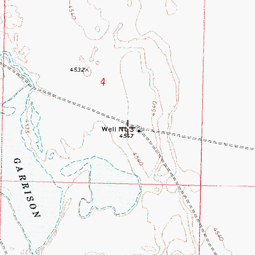 Topographic Map of Well Number Three, OR