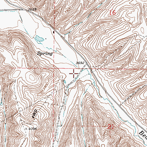 Topographic Map of West Beaver Creek, OR