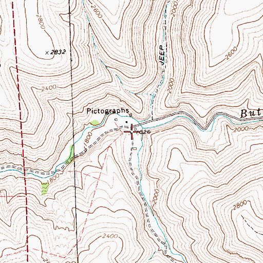 Topographic Map of West Fork Butte Creek, OR