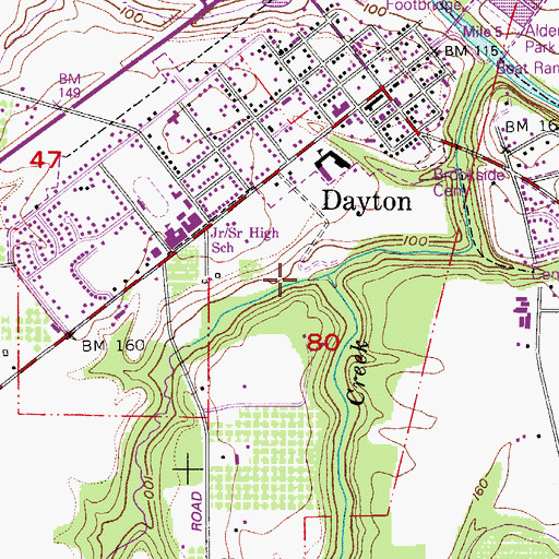 Topographic Map of West Fork Palmer Creek, OR