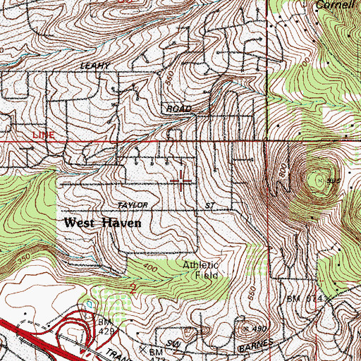 Topographic Map of West Haven, OR