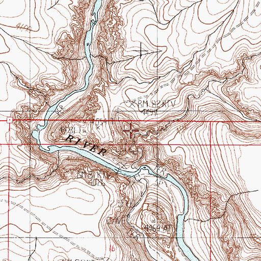 Topographic Map of West Little Owyhee River, OR