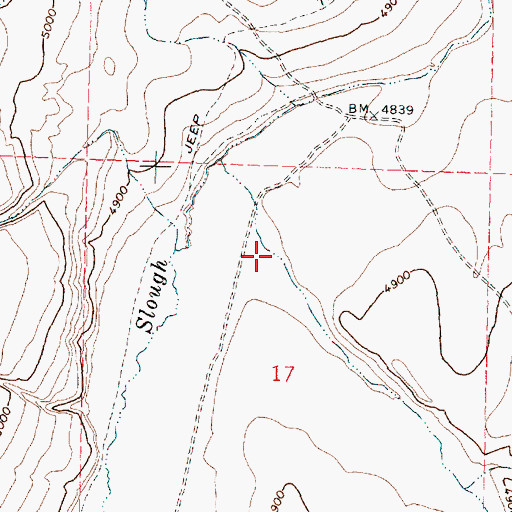 Topographic Map of West Road Gulch, OR