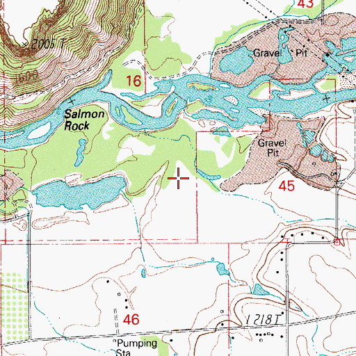 Topographic Map of Whetstone Creek, OR