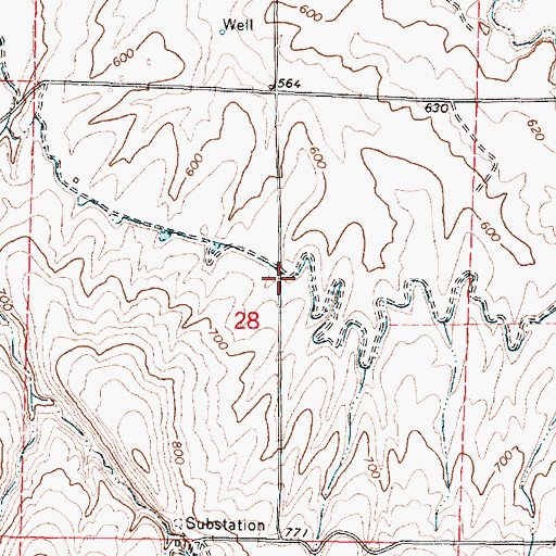 Topographic Map of White Ditch, OR