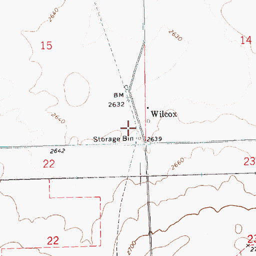 Topographic Map of Wilcox, OR