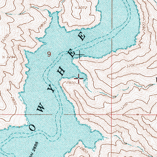 Topographic Map of Wild Horse Creek, OR