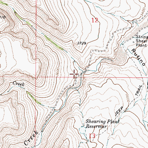 Topographic Map of Wildcat Creek, OR