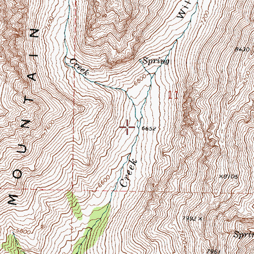 Topographic Map of Wildhorse Canyon, OR