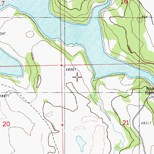 Topographic Map of Wildhorse Creek, OR