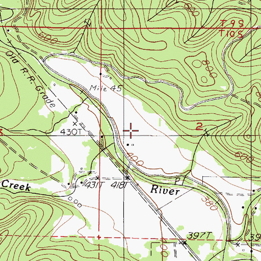 Topographic Map of Wildwood School (historical), OR