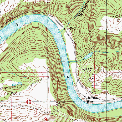 Topographic Map of Williams Creek, OR