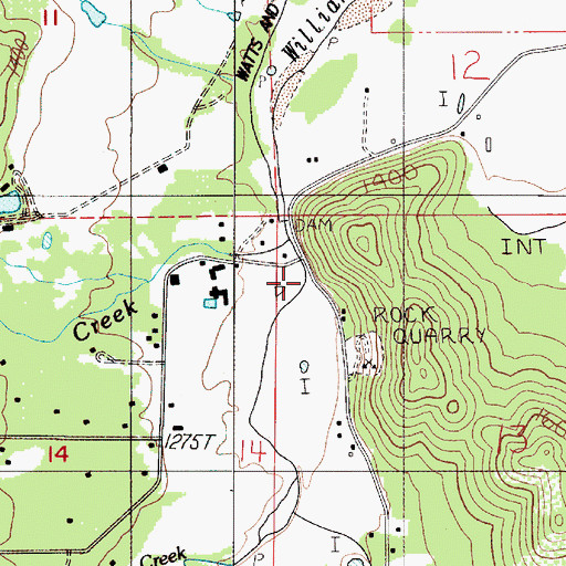 Topographic Map of Williams Guard Station, OR