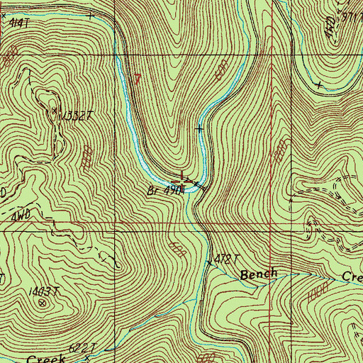 Topographic Map of Williams River, OR